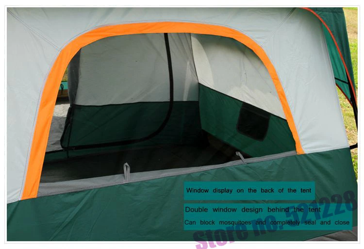 Cheap Goat Tents August 5 6 8 Person 2 Layer 1 Living Room 2 Bed Room Family Party Self Driving Relief Waterproof Anti Wind Outdoor Camping Tent Tents 